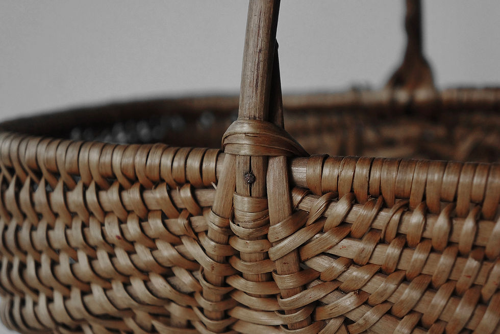 Thumbnail: Vintage Small Basket / Osier / 1930- FRANCE