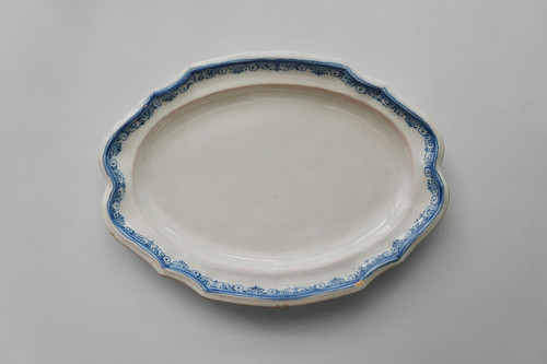 MOUSTIER フランス　陶器　最終値下げ Oval Dish / Faience Blanche / Moustiers / 1700s FRANCE | higurashi