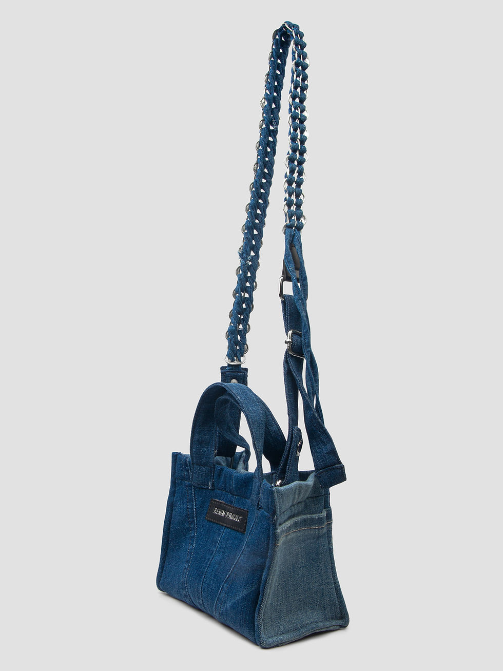 Thumbnail: Mini Denim Can Tab Tote Bag