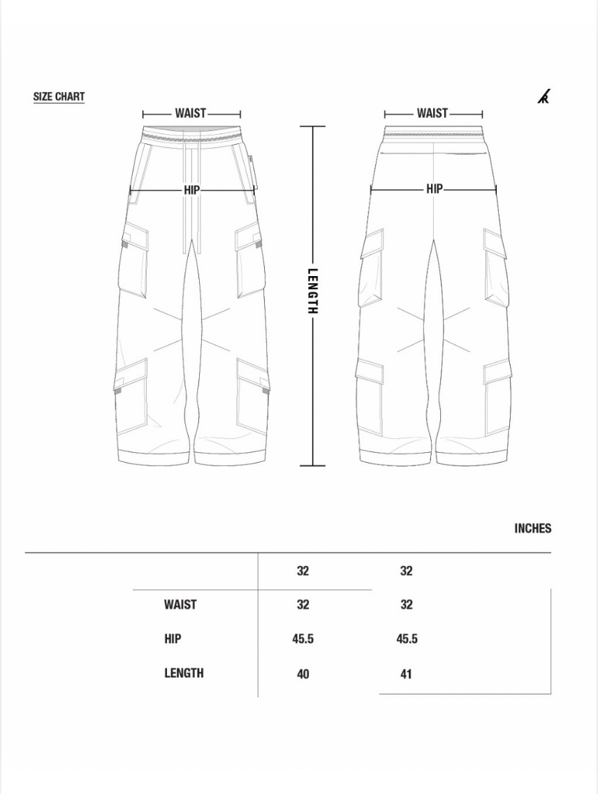 Thumbnail: Wide-Leg Fleece Cargo Pants