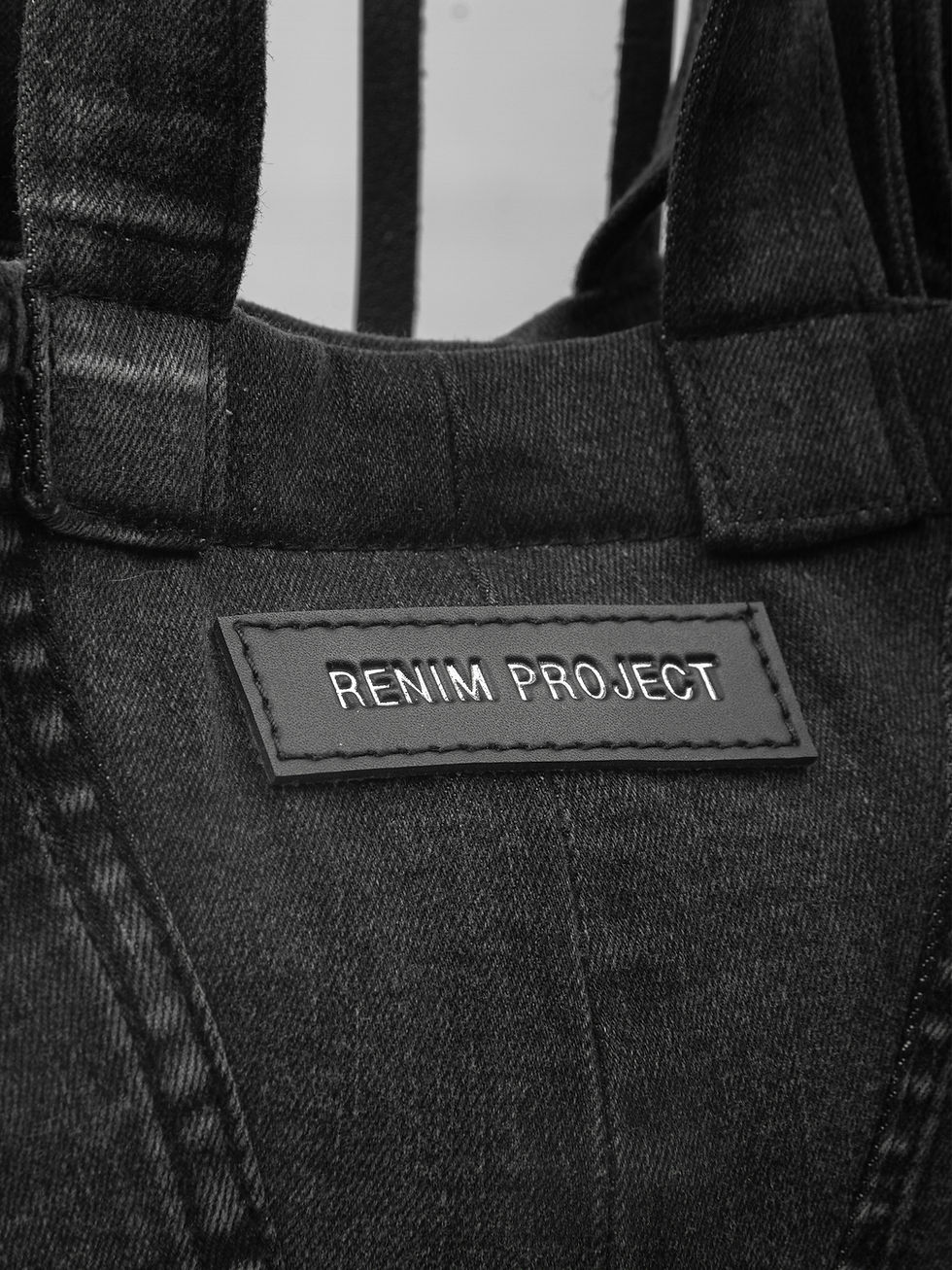 Thumbnail: Mini Denim Can Tab Tote Bag