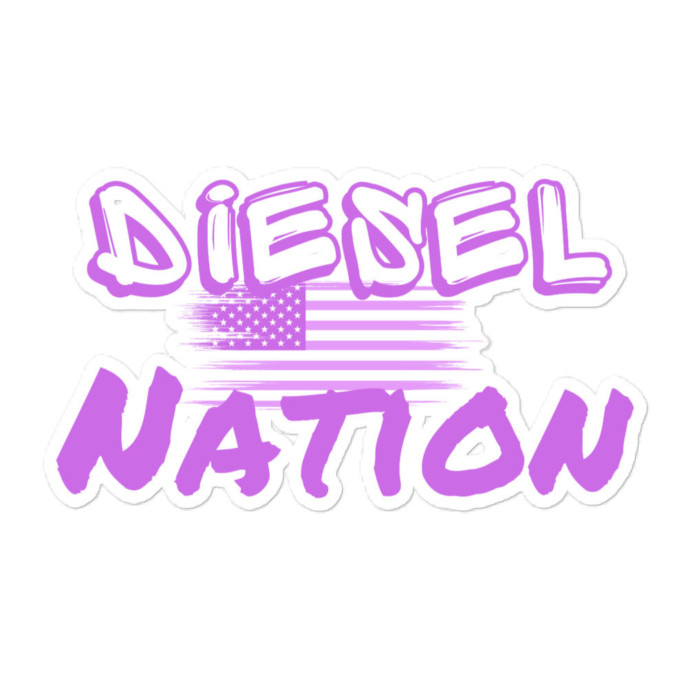 Diesel Nation - Purple Flag - Sticker  
