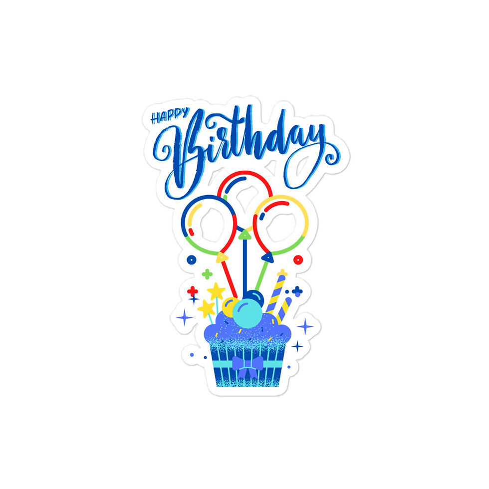 Thumbnail: Happy Birthday Boy Sticker