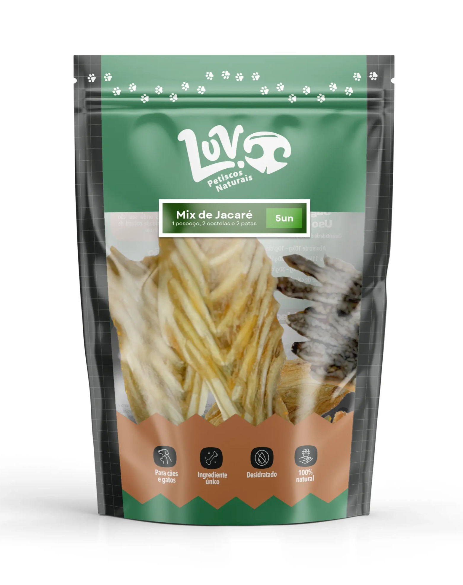 Mordedor Natural Mix de Jacaré - Luv