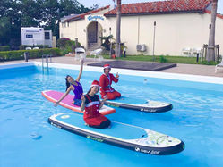 サンタとボードに乗ったよw