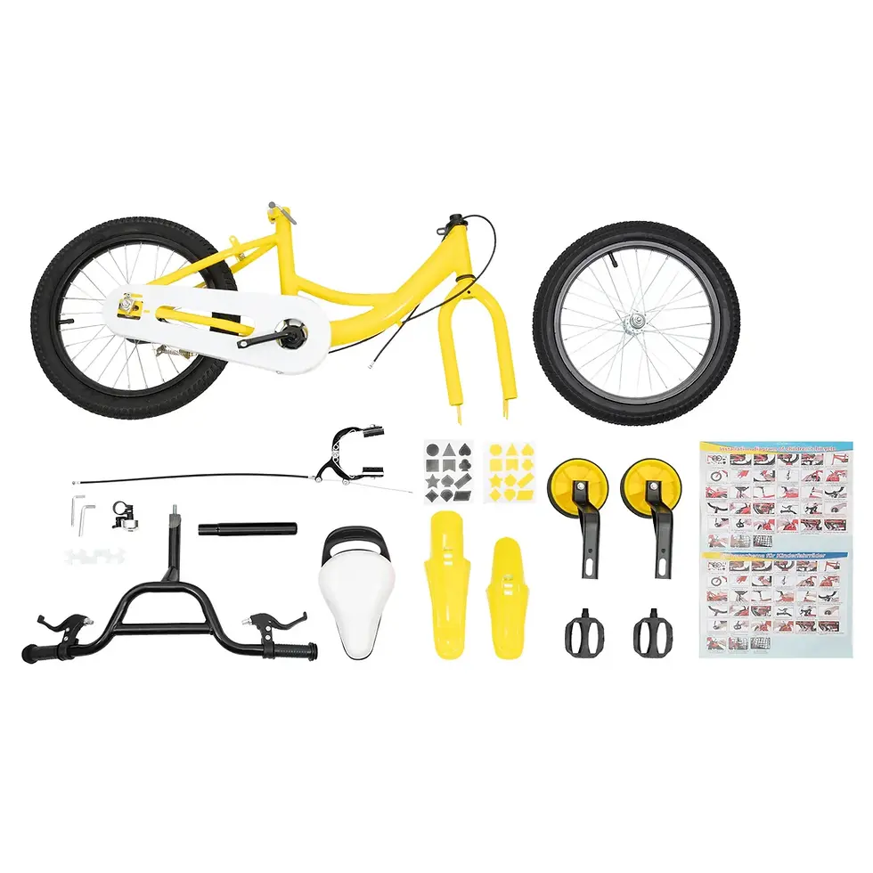 Thumbnail: NEW 16 Inch Bicycle for Boys and Girls, Beginners Bicycle Cycling with Stabilise