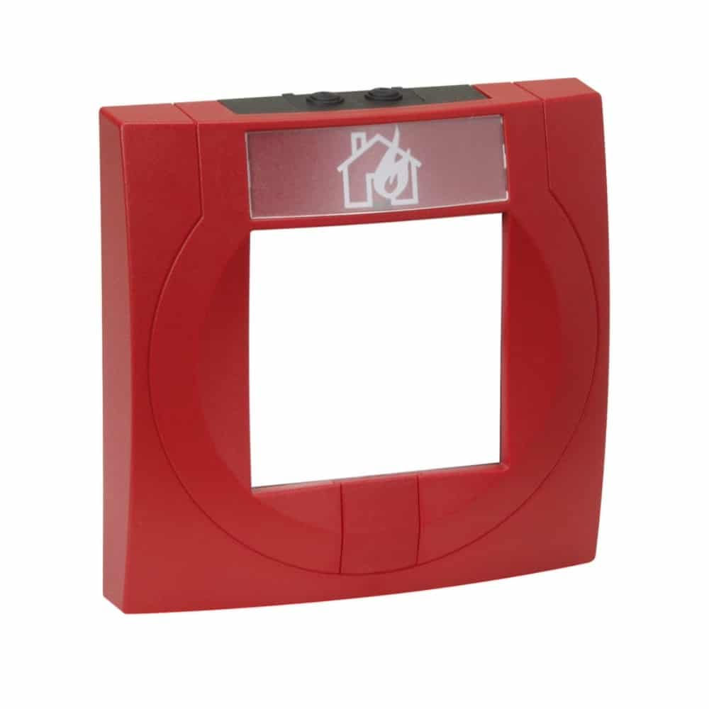 Handmelder Gehäuse, rot mit Glas, rot, ähnlich RAL 3020