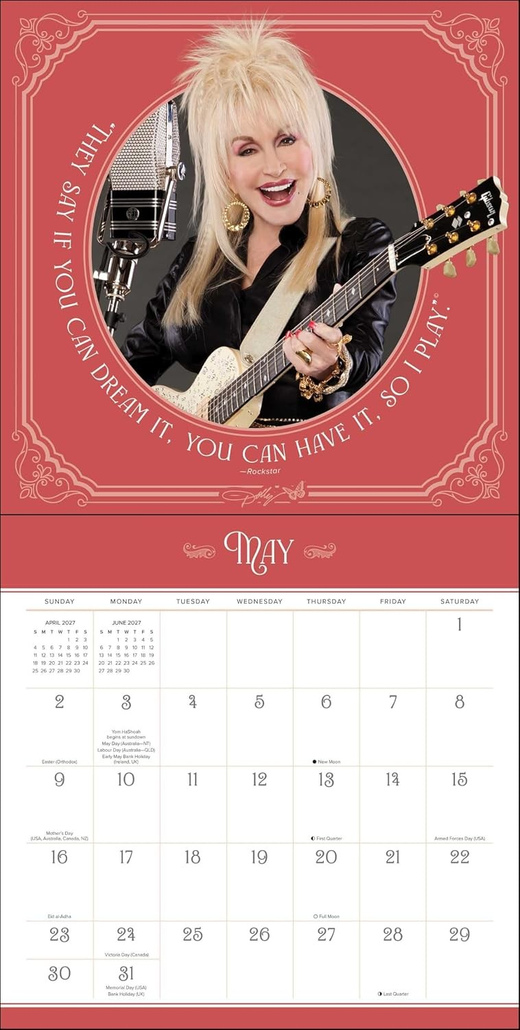Thumbnail: Dolly Parton 2027 Monthly Wall Calendar
