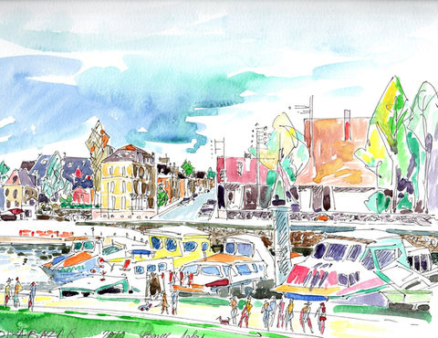 Watercolor paintings - Mix Collection by N. Adiyabazar