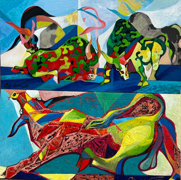 Bull and Bulls Composition - 2