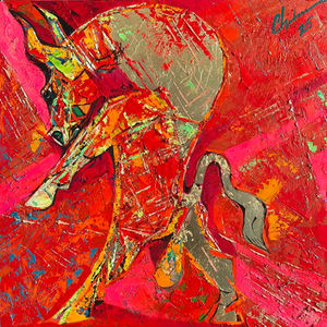 'Bull & Bulls' Series - Oil paintings