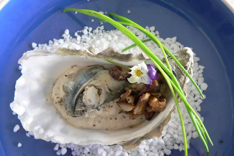 Huîtres chaudes aux cèpes
