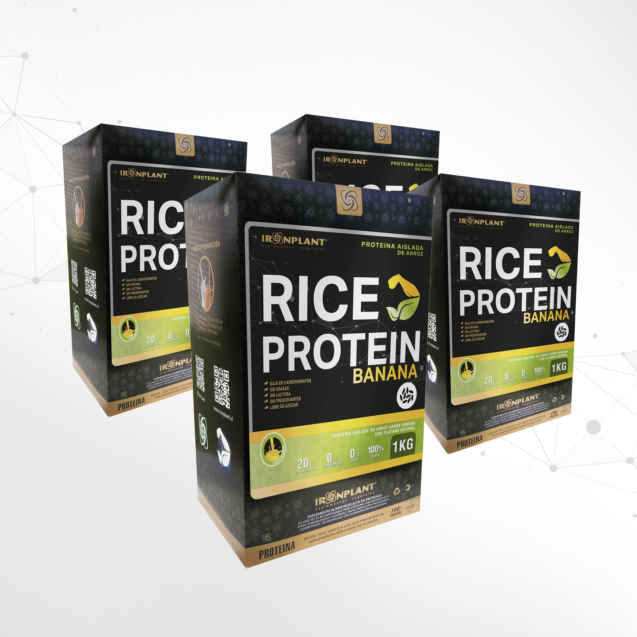 Proteína de Arroz sabor Banana 4 kg 