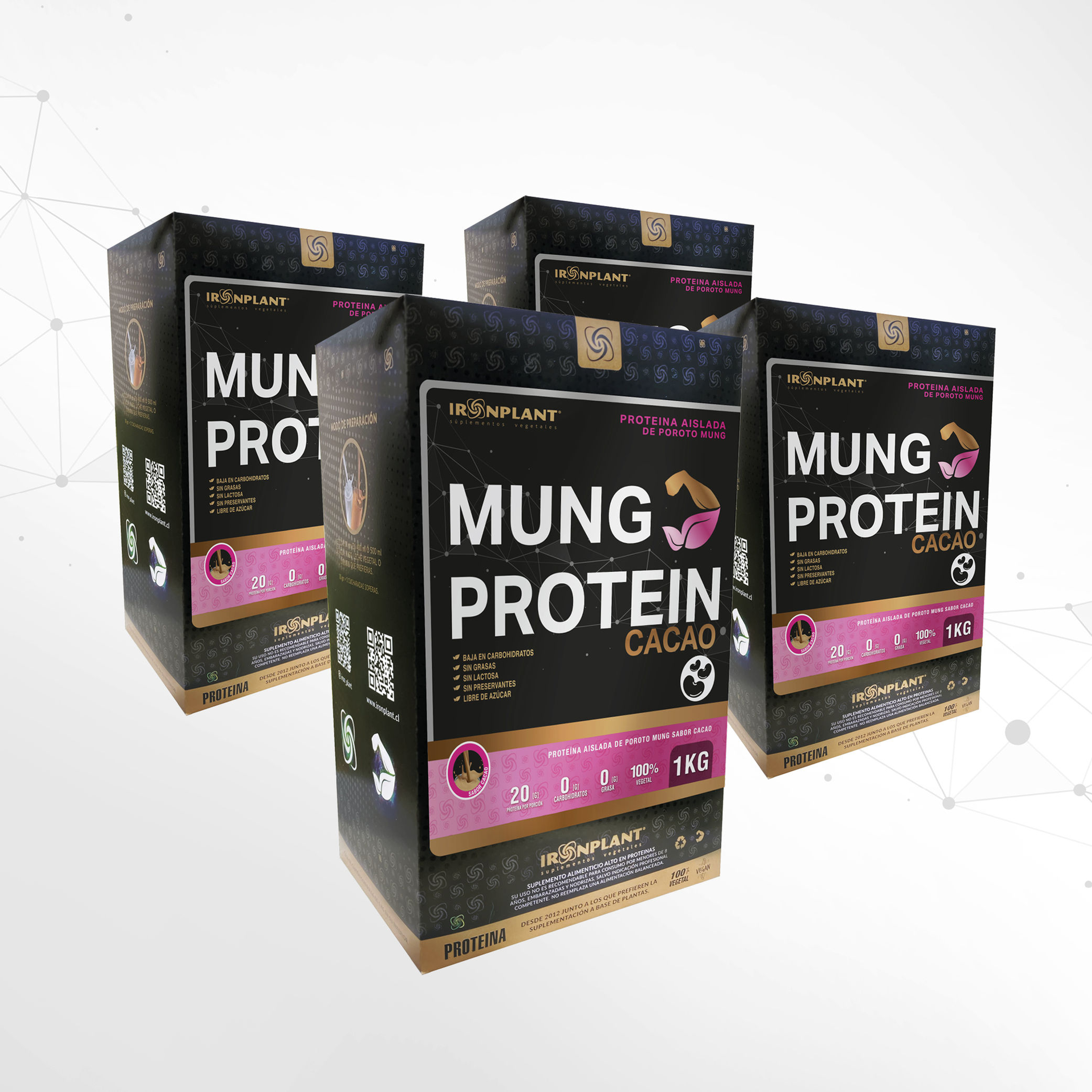 Proteína de Poroto Mung  Cacao 4 kg