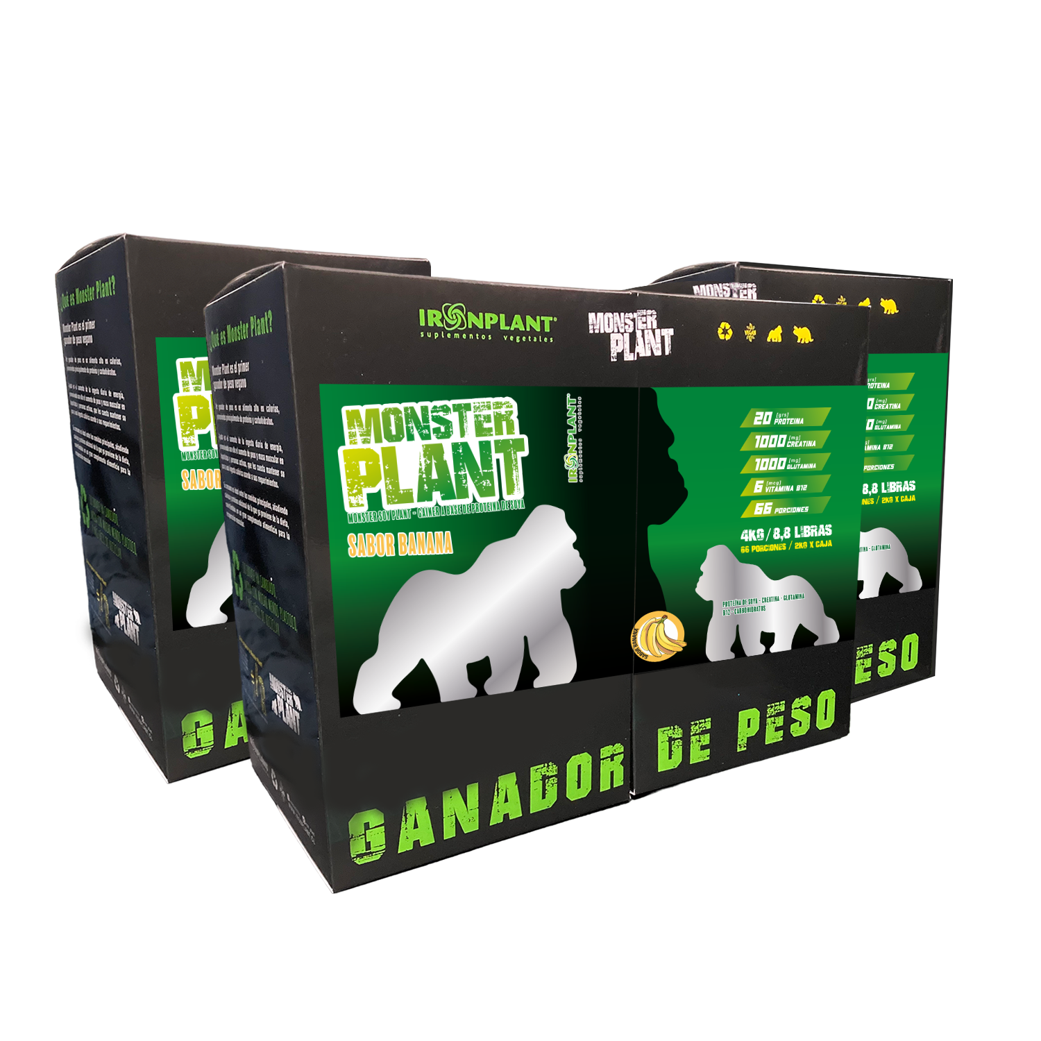 Oferta 2 Monster Plant Banana 4 kg c/u