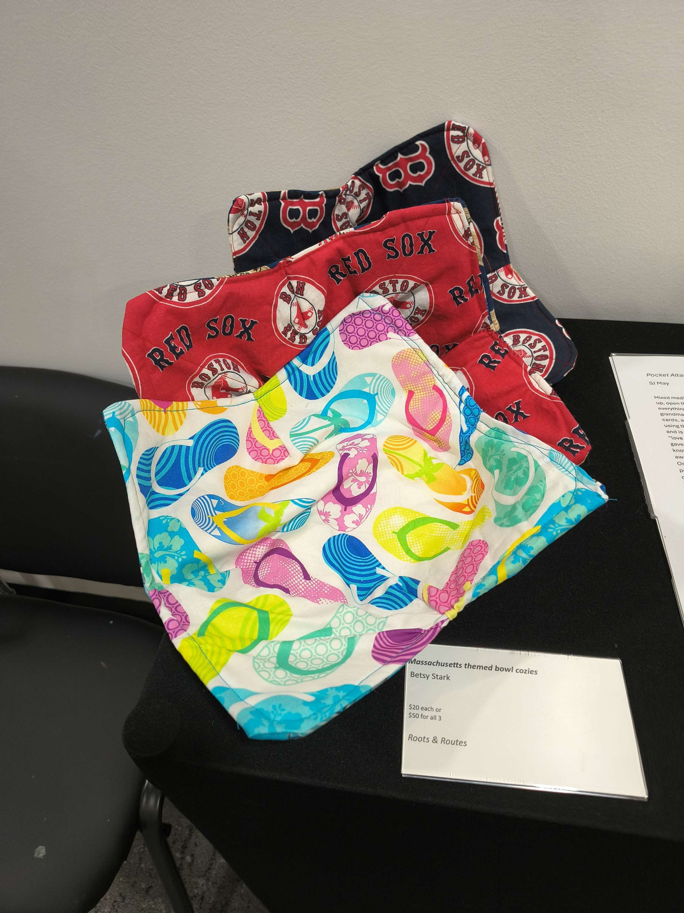 Massachusetts theme bowl cozies