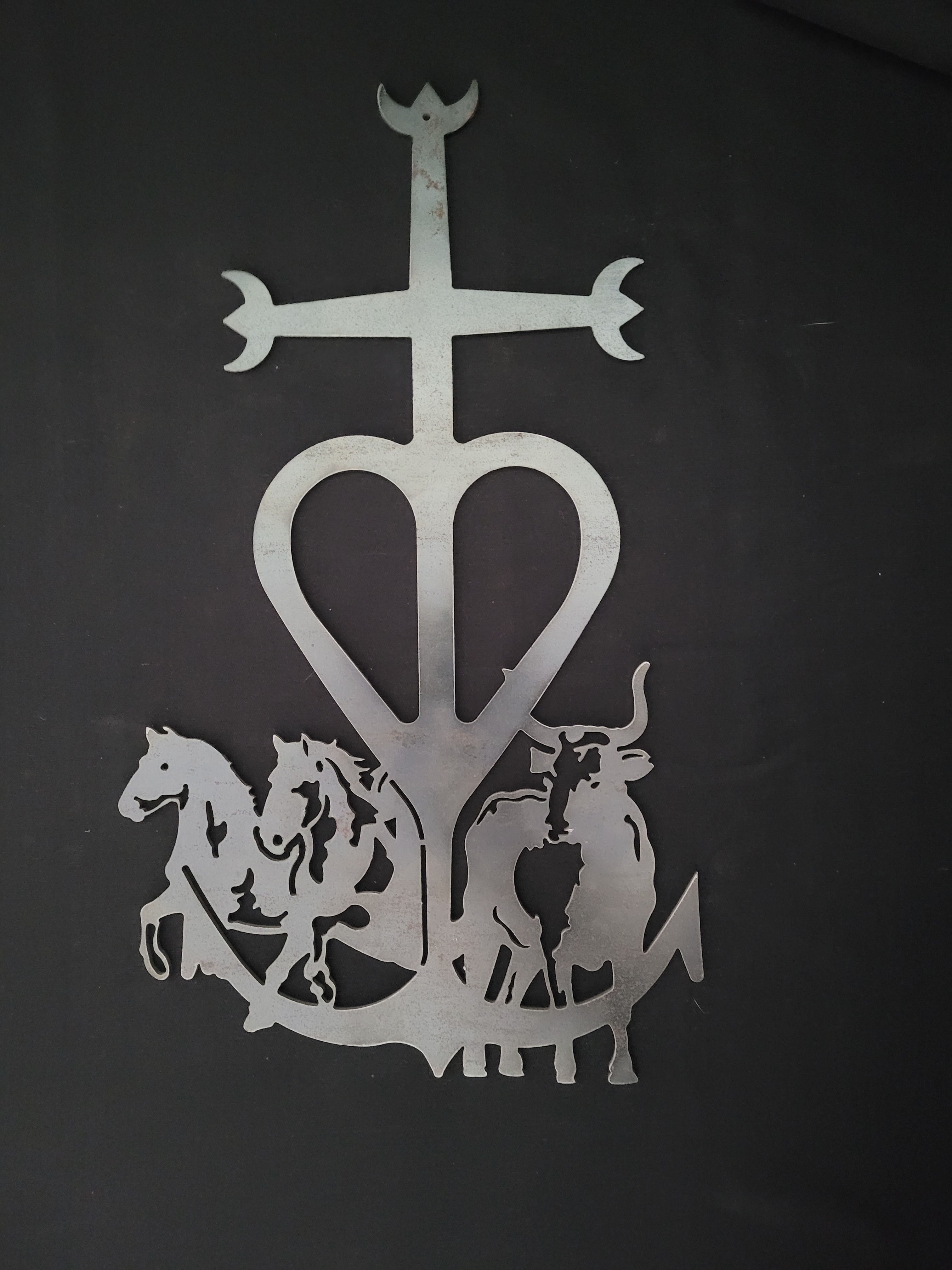 Croix Camarguaise déco 40 cm