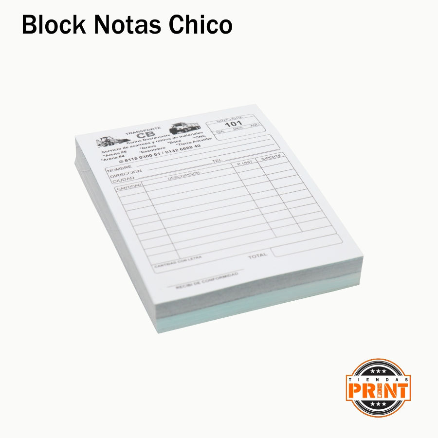 Block de notas chico
