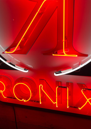 Logo Designs with Neon Overlay