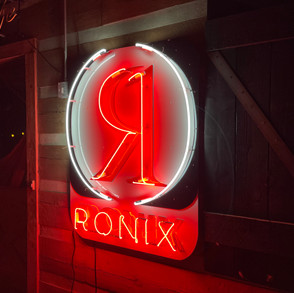 Logo Designs with Neon Overlay