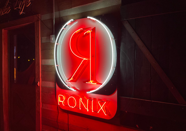 Logo Designs with Neon Overlay