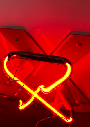 Logo Designs with Neon Overlay