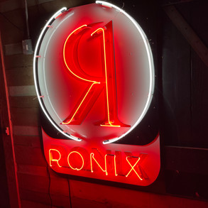 Logo Designs with Neon Overlay