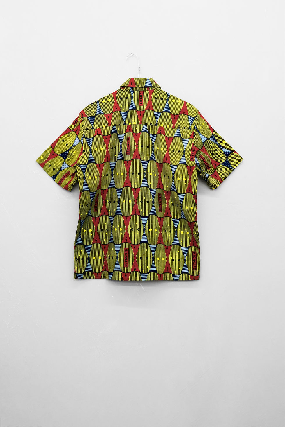 Miniature : Chemise manches courtes en wax vert vue de dos
