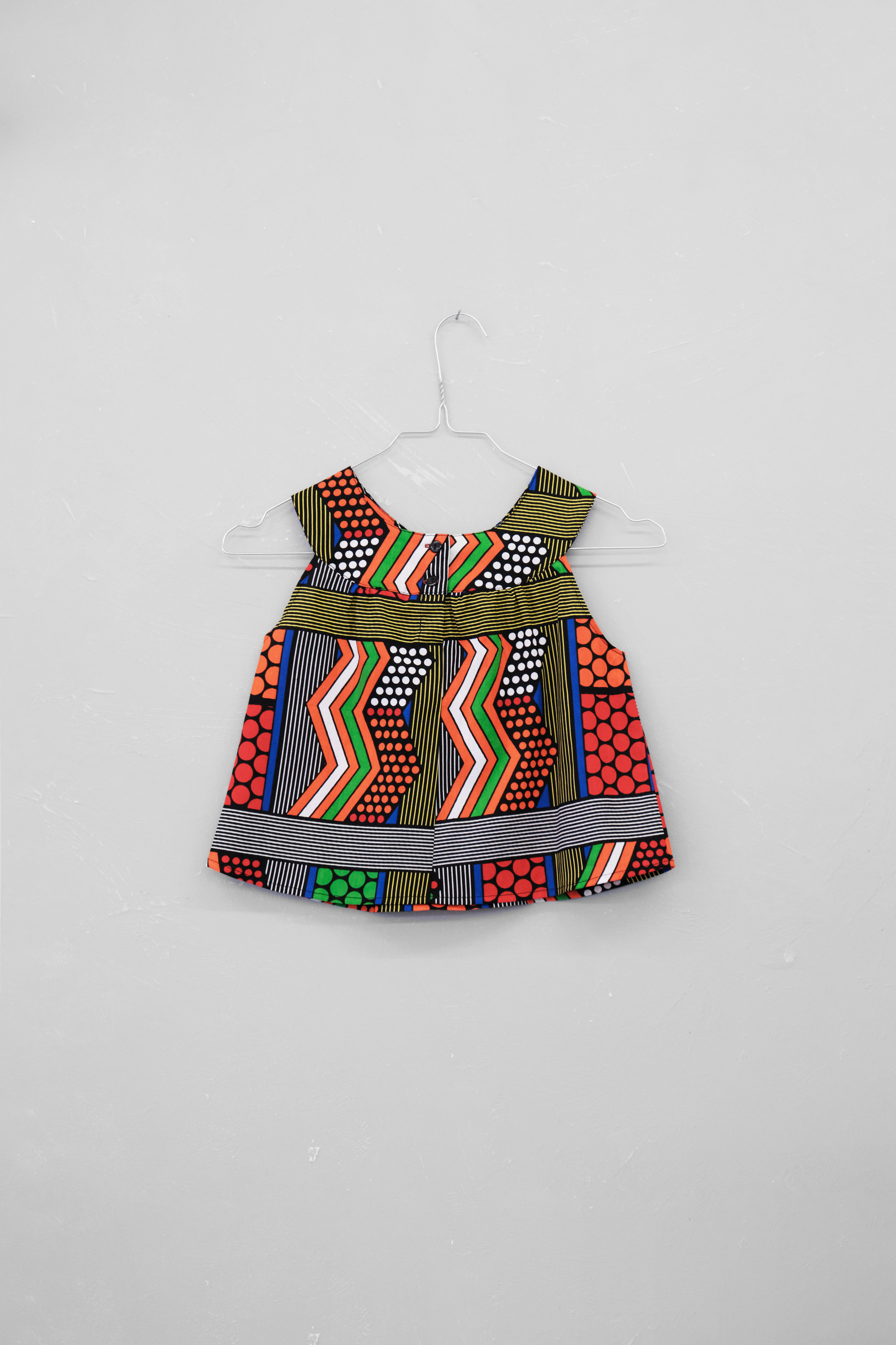 Top en wax multicolore vue de face