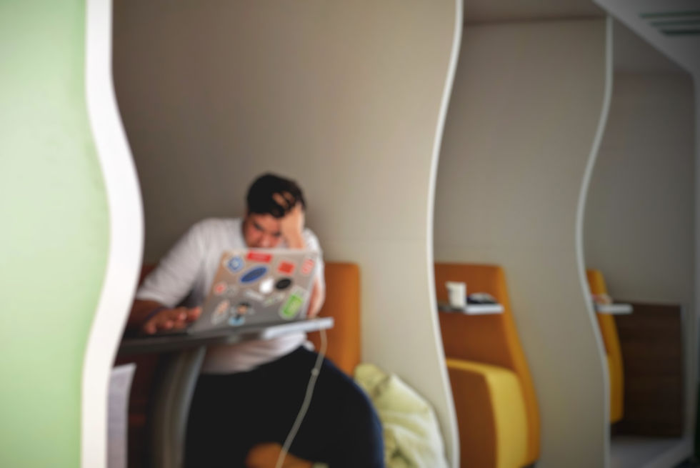 man stressed because of a hostile work environment