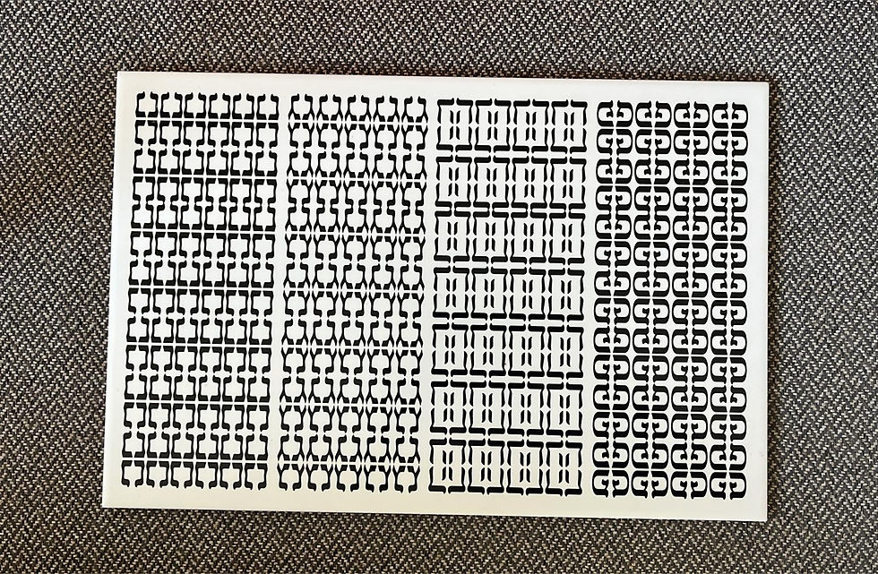 תמונה ממוזערת: מגש אריח לחנוכיה - נ ג ה פ - מלבן