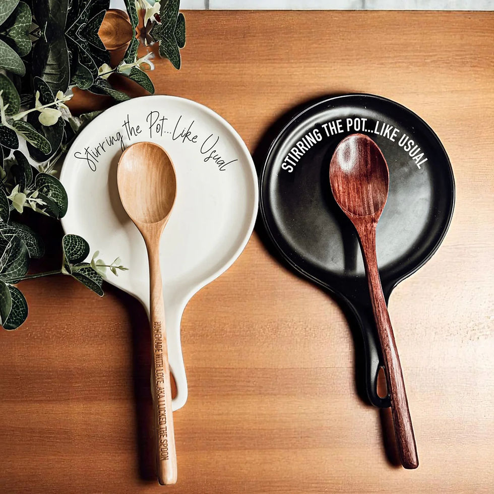 Thumbnail: Give it a Rest LG – Spoon Rest & Wooden Spoon Set