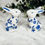 Thumbnail: Blue and White Bunny Salt & Pepper Shakers.