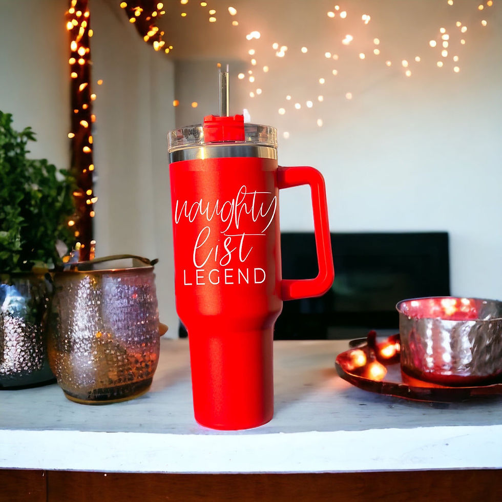 Thumbnail: Naughty Legend 40oz Christmas Tumbler – Funny Holiday Cup