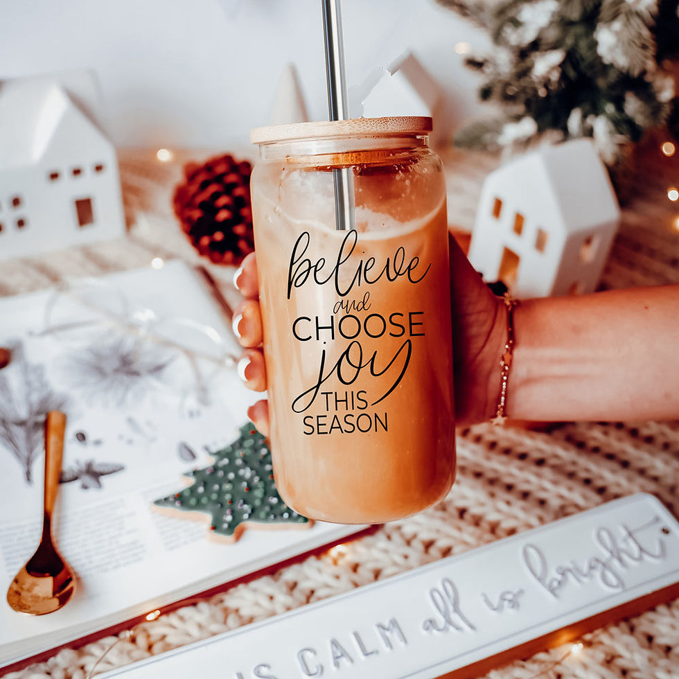 Thumbnail: BELIEVE & CHOOSE JOY 600ml TUMBLER