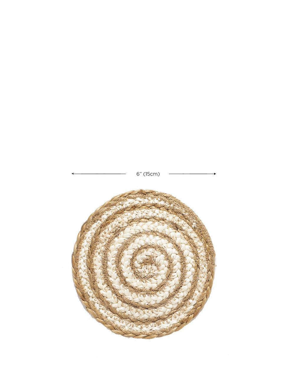 Thumbnail: Kata Spiral Coaster Trivet - Natural (Set of 4)