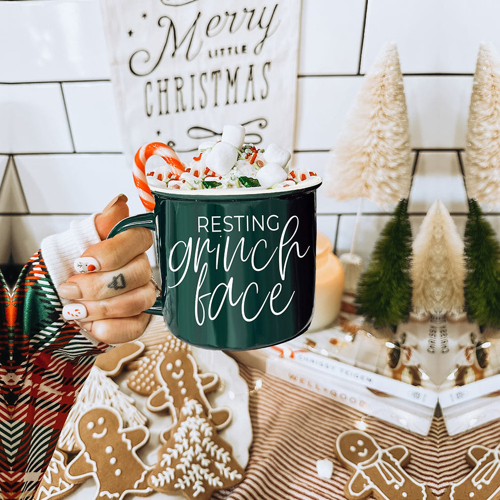 Thumbnail: Grinch Face Mug – Funny Christmas Coffee Cup 14.5oz