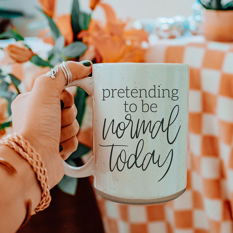 Thumbnail: Pretending to Be Normal Today – Funny Sarcasm Mug