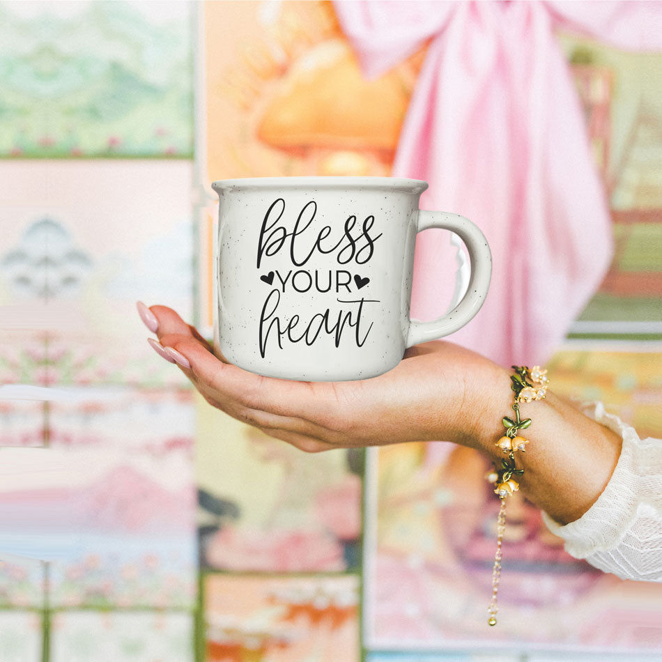 Thumbnail: Bless Your Heart 14.5oz mug with playful text, microwave and dishwasher safe.