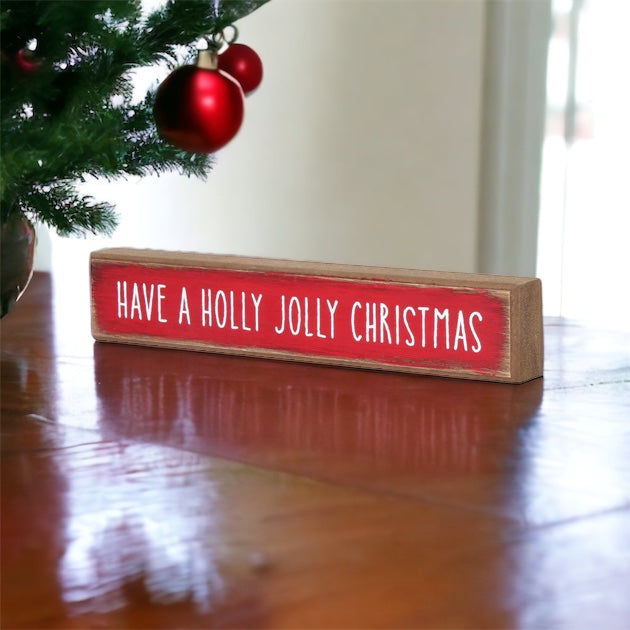 Thumbnail: Holly Jolly Christmas Shelf Sitter Sign