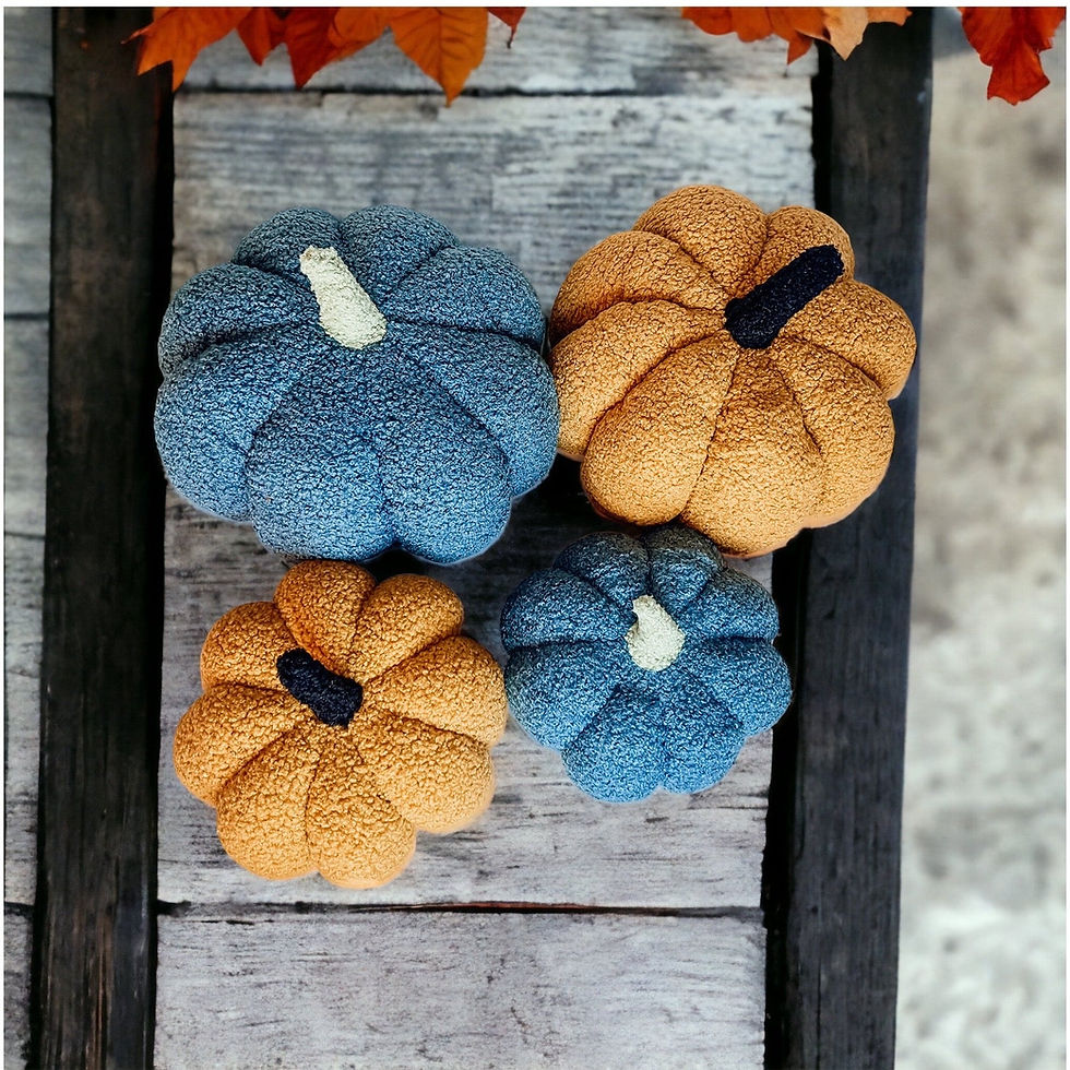 Thumbnail: Blair Blue and Orange Pumpkins.