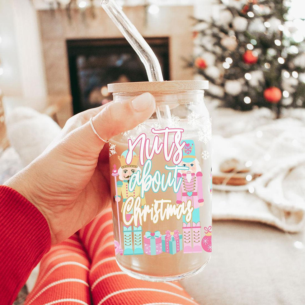 Thumbnail: Nutcracker Nuts 17oz Glass Cup