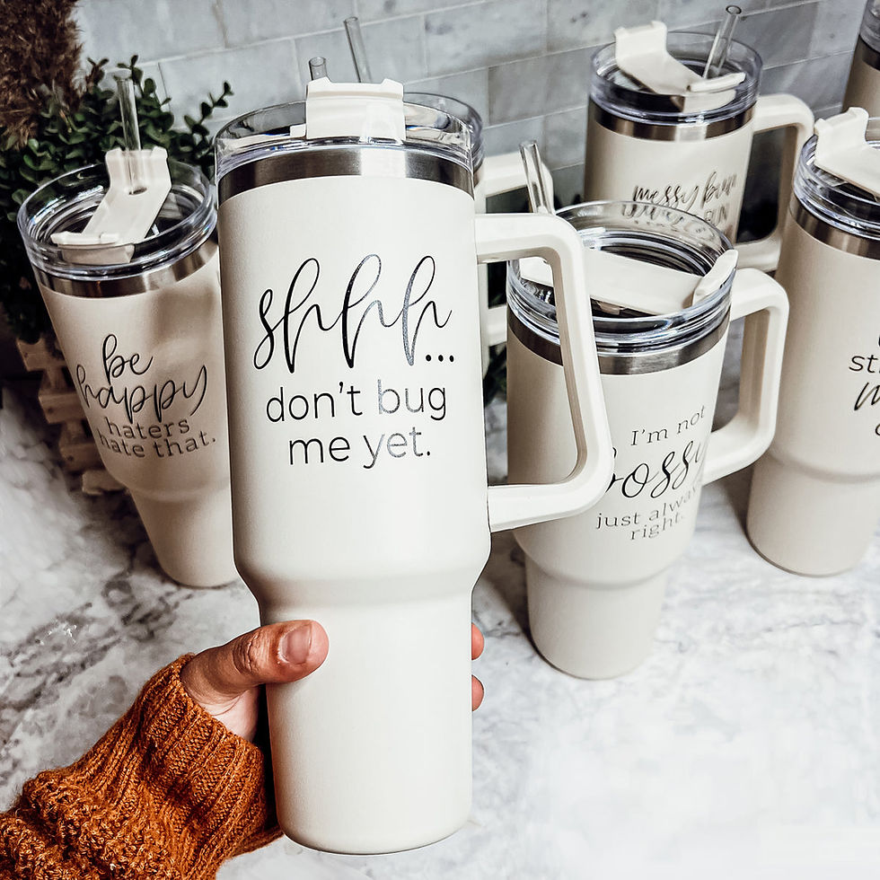 Thumbnail: Don’t Bug Me 40oz Tumbler | Funny Insulated Mug with Handle