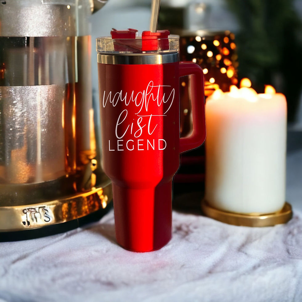 Thumbnail: Naughty Legend 40oz Christmas Tumbler – Funny Holiday Cup