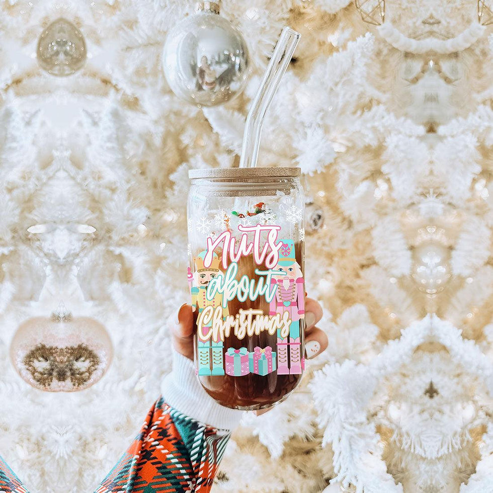 Thumbnail: Nutcracker Nuts 17oz Glass Cup