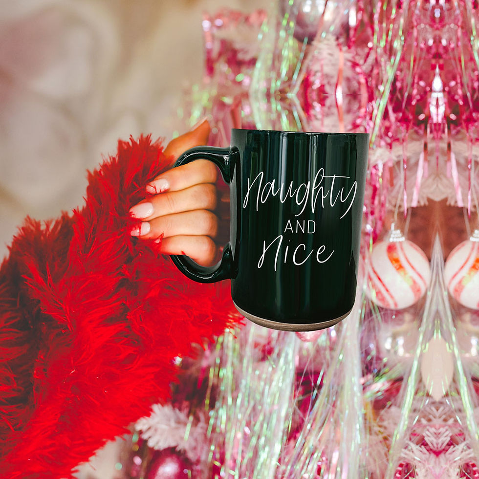 Thumbnail: Naughty & Nice Christmas Mug – Funny Holiday Coffee Cup