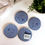 Thumbnail: Blue Braided Coaster Set 4pk