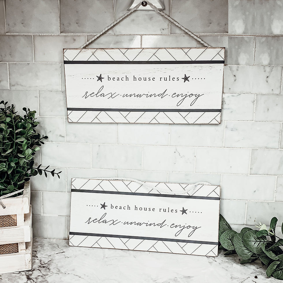 Thumbnail: Beach House Hanging Signs