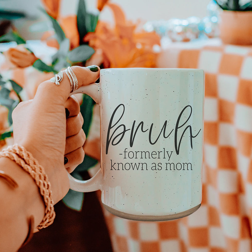 Thumbnail: Bruh 16oz mug with bold, playful text and a modern, minimalist design.