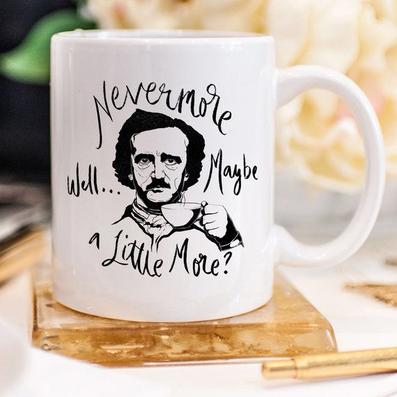 Thumbnail: Nevermore Mug – Edgar Allan Poe Inspired Coffee Mug